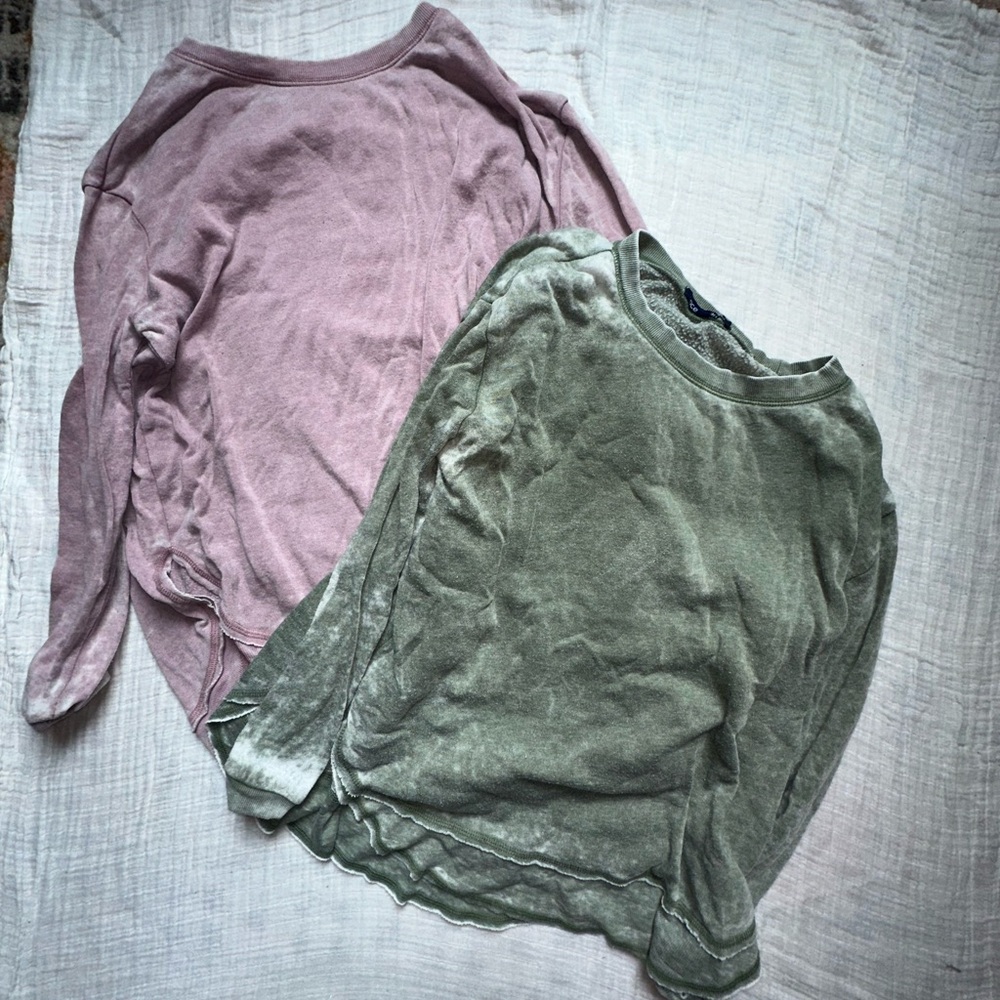 Ocean Drive Soft Pink Top and Olive top